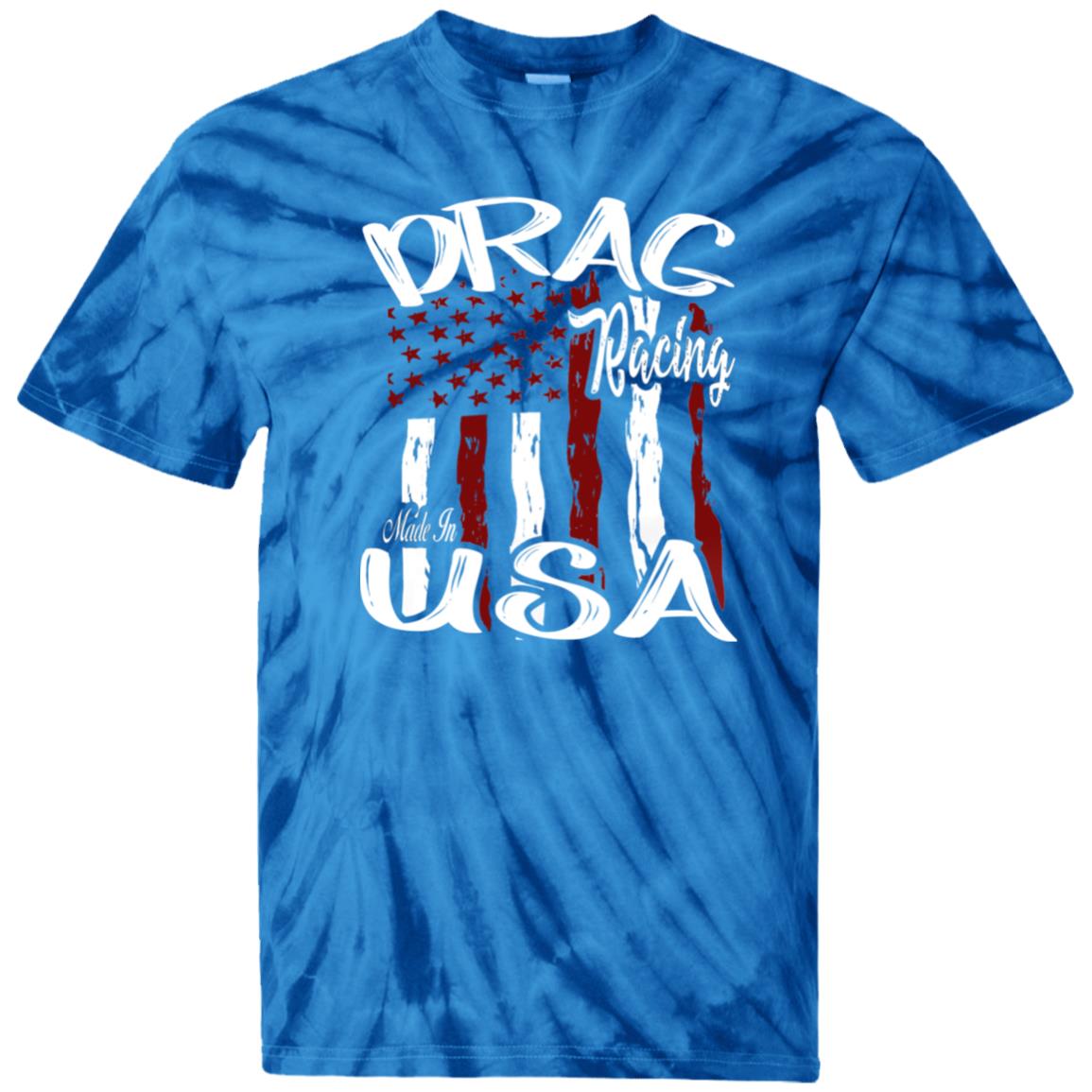 Drag Racing Made In USA 100% Cotton Tie Dye T-Shirt