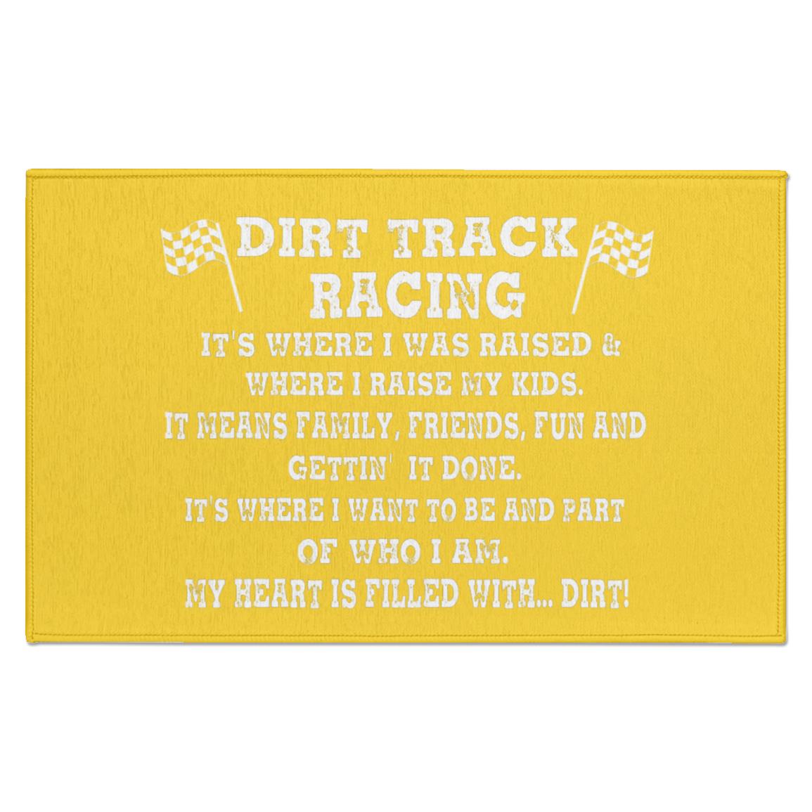 Dirt Track Racing It's Where I Was Raised Indoor Doormat