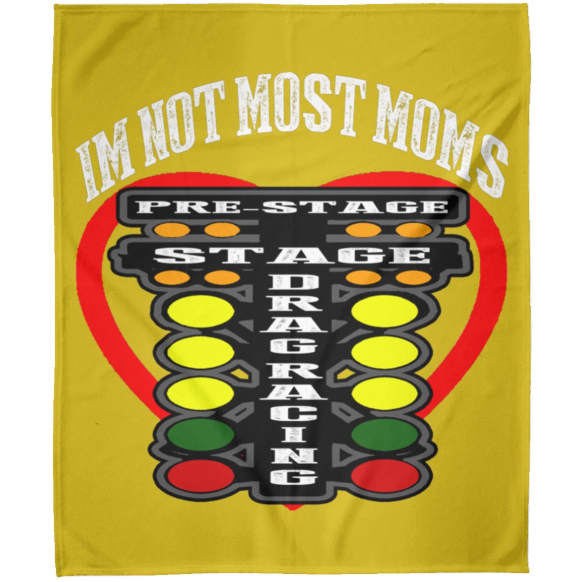 I'm Not Most Moms Drag Racing Arctic Fleece Blanket