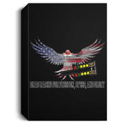 Drag Racing for Freedom, Speed, and Glory Deluxe Portrait Canvas