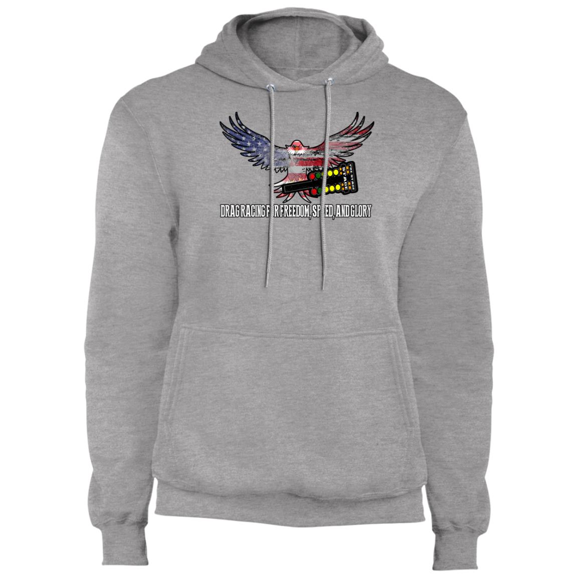 Drag Racing for Freedom, Speed, and Glory Core Fleece Pullover Hoodie