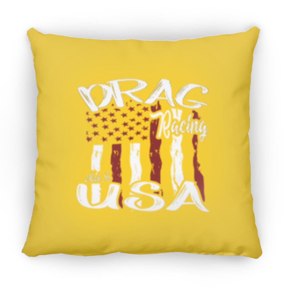 Drag Racing Made In USA Small Square Pillow