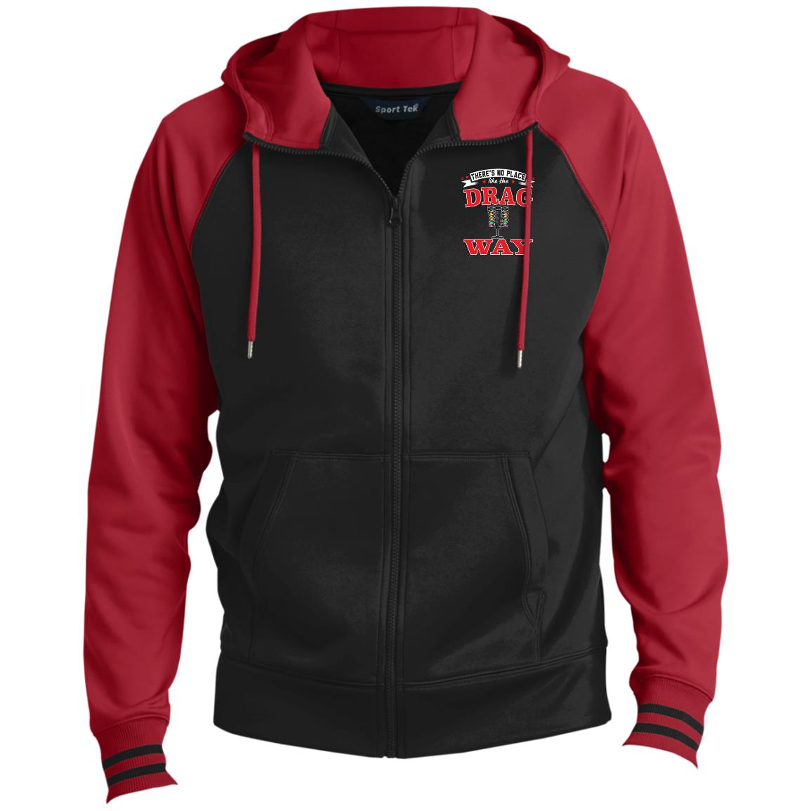 There's No Place Like The Dragway Men's Sport-Wick® Full-Zip Hooded Jacket