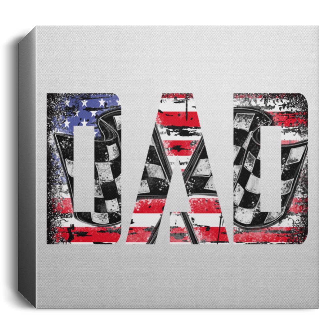 USA Racing Dad Deluxe Square Canvas 1.5in Frame