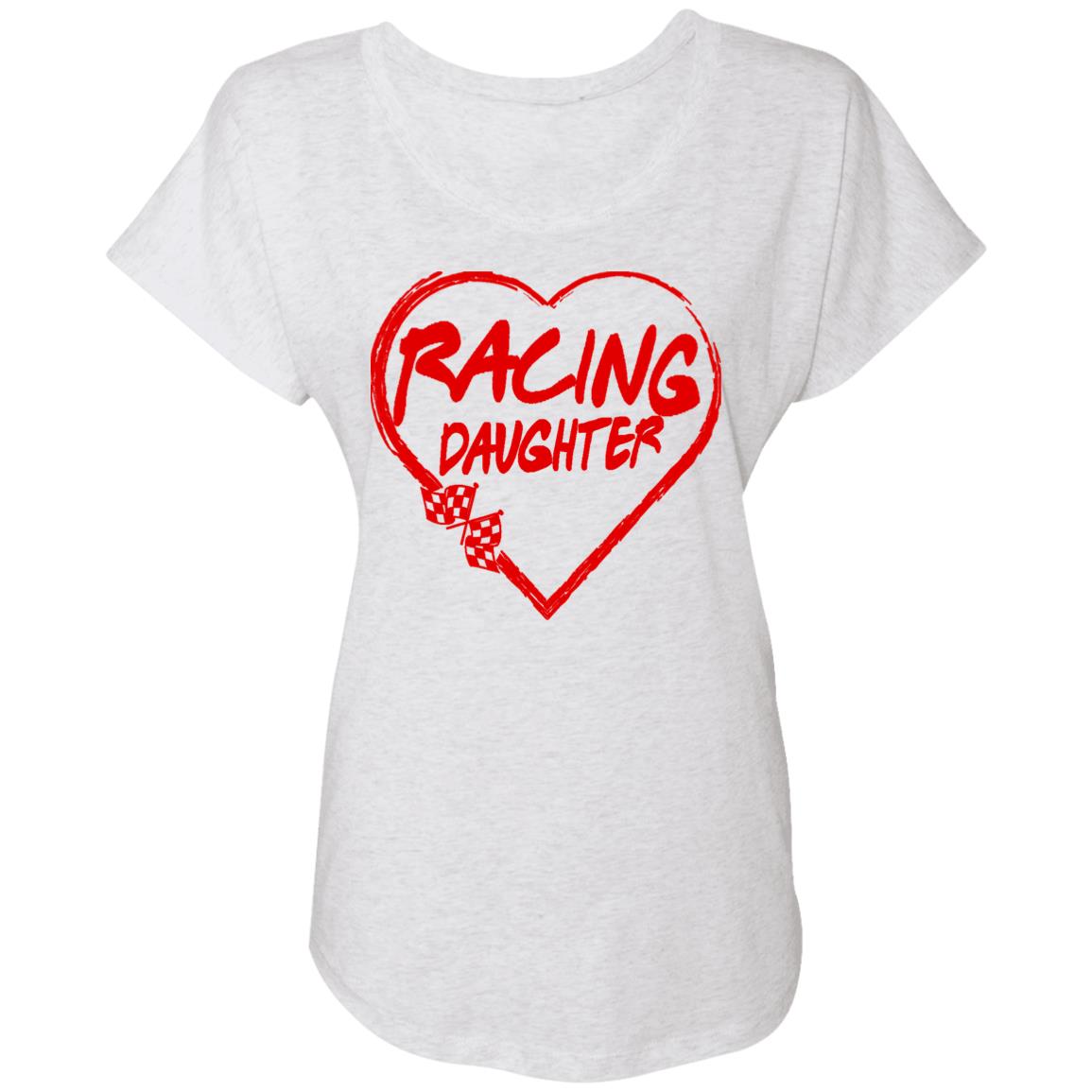 Racing Daughter Heart Ladies' Triblend Dolman Sleeve