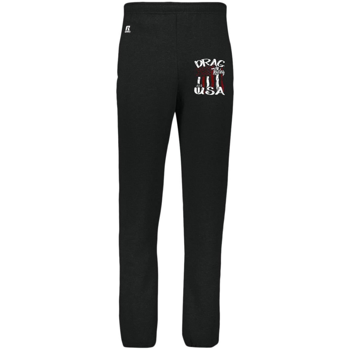 Drag Racing Made In USA Dri-Power Closed Bottom Pocket Sweatpants