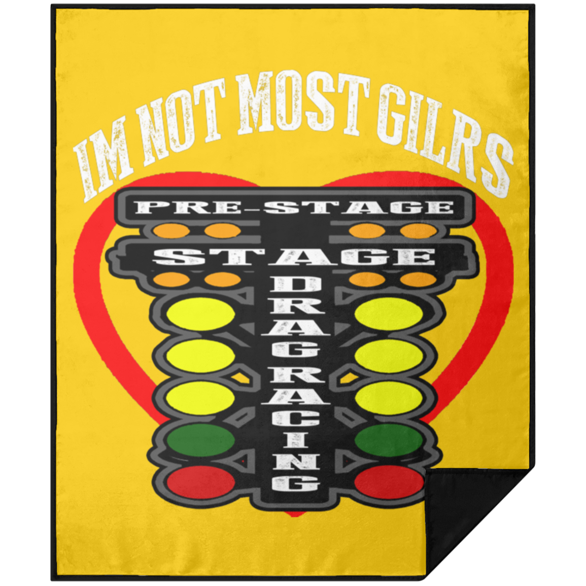 I'm Not Most Girls Drag Racing Premium Picnic Blanket 50x60