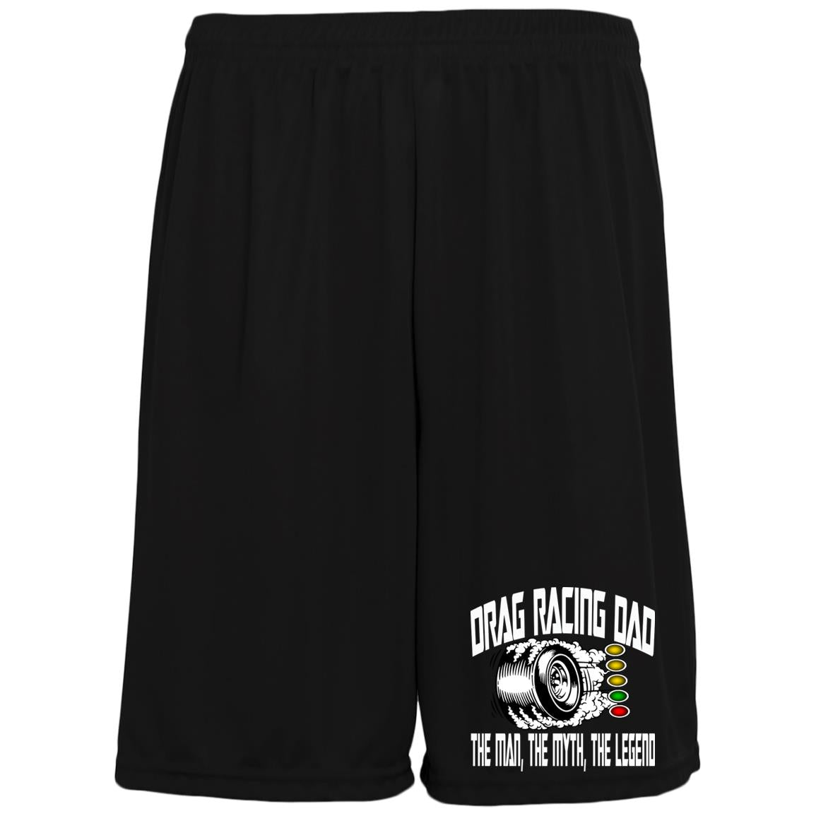 Drag Racing Dad Moisture-Wicking Pocketed 9 inch Inseam Training Shorts