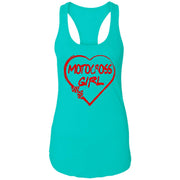 Motocross Girl Heart Women's Ideal Racerback Tank