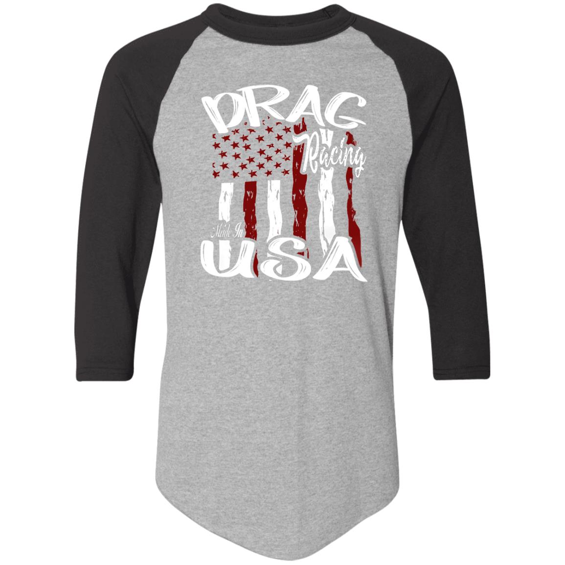 Drag Racing Made In USA Colorblock Raglan Jersey