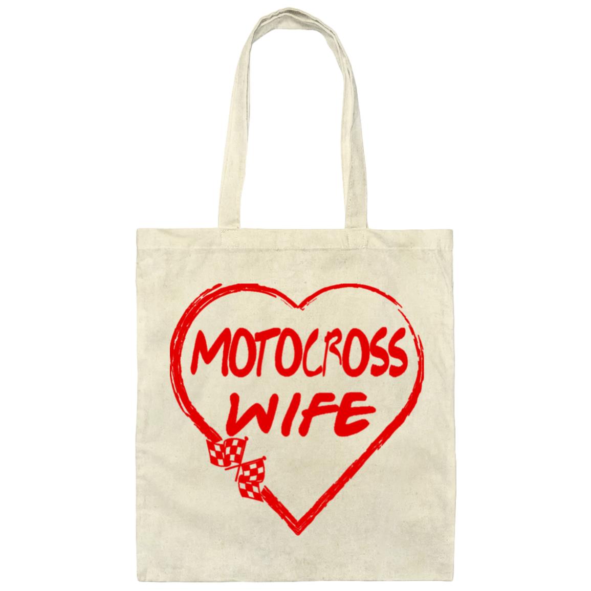 Motocross Wife Canvas Tote Bag