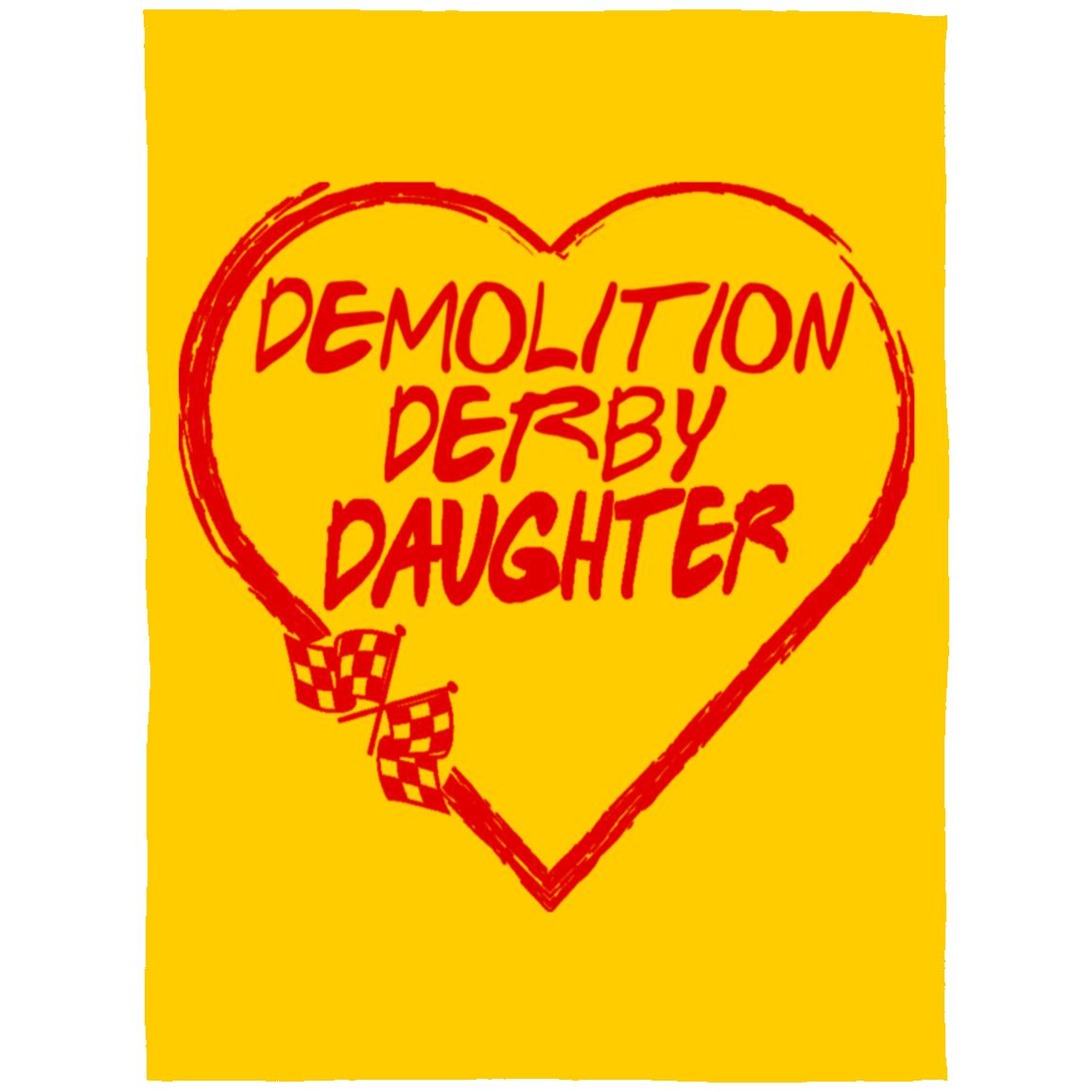 Demolition Derby Daughter Heart Arctic Fleece Blanket 60x80