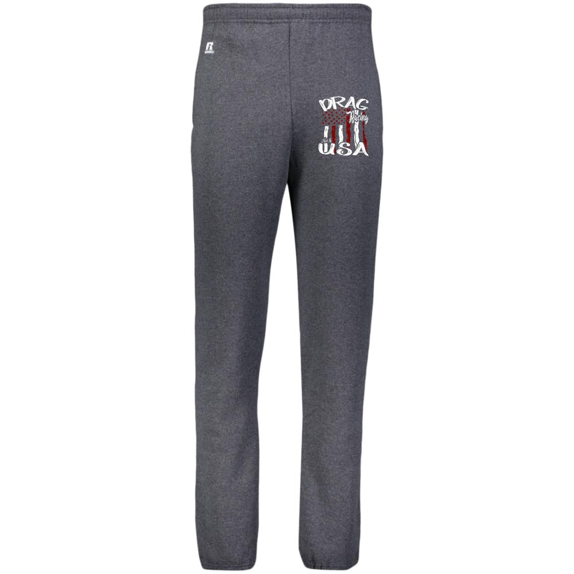 Drag Racing Made In USA Dri-Power Closed Bottom Pocket Sweatpants