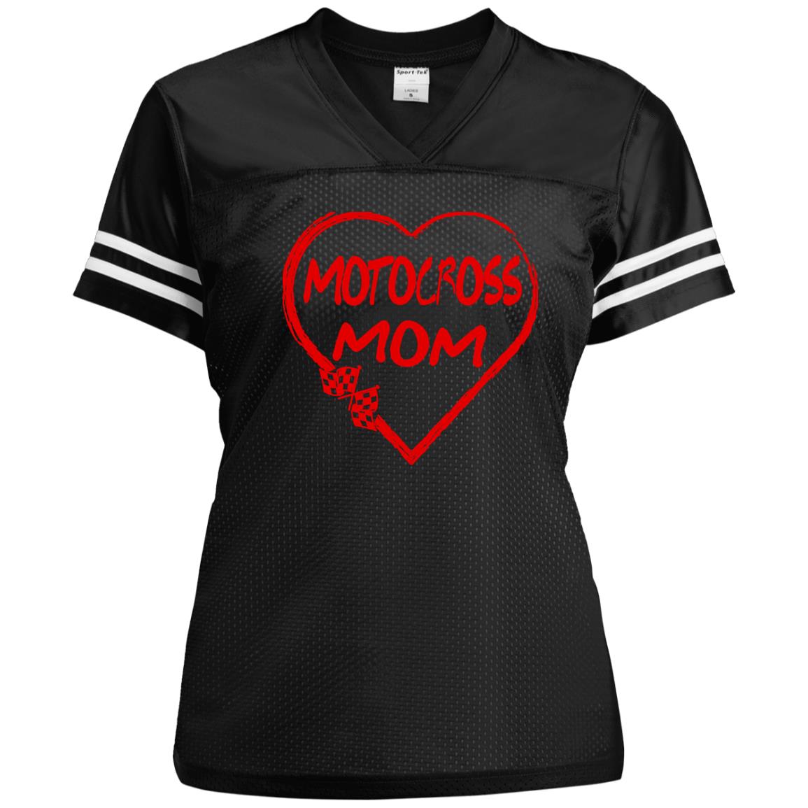 Motocross Mom Heart Ladies' Replica Jersey