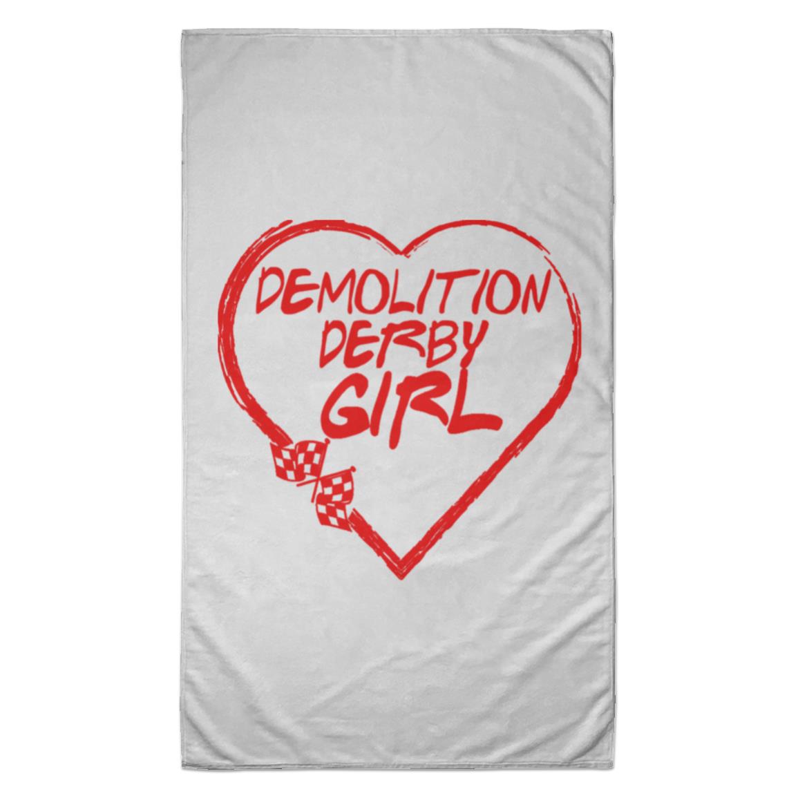 Demolition Derby Girl Heart Towel - 35x60