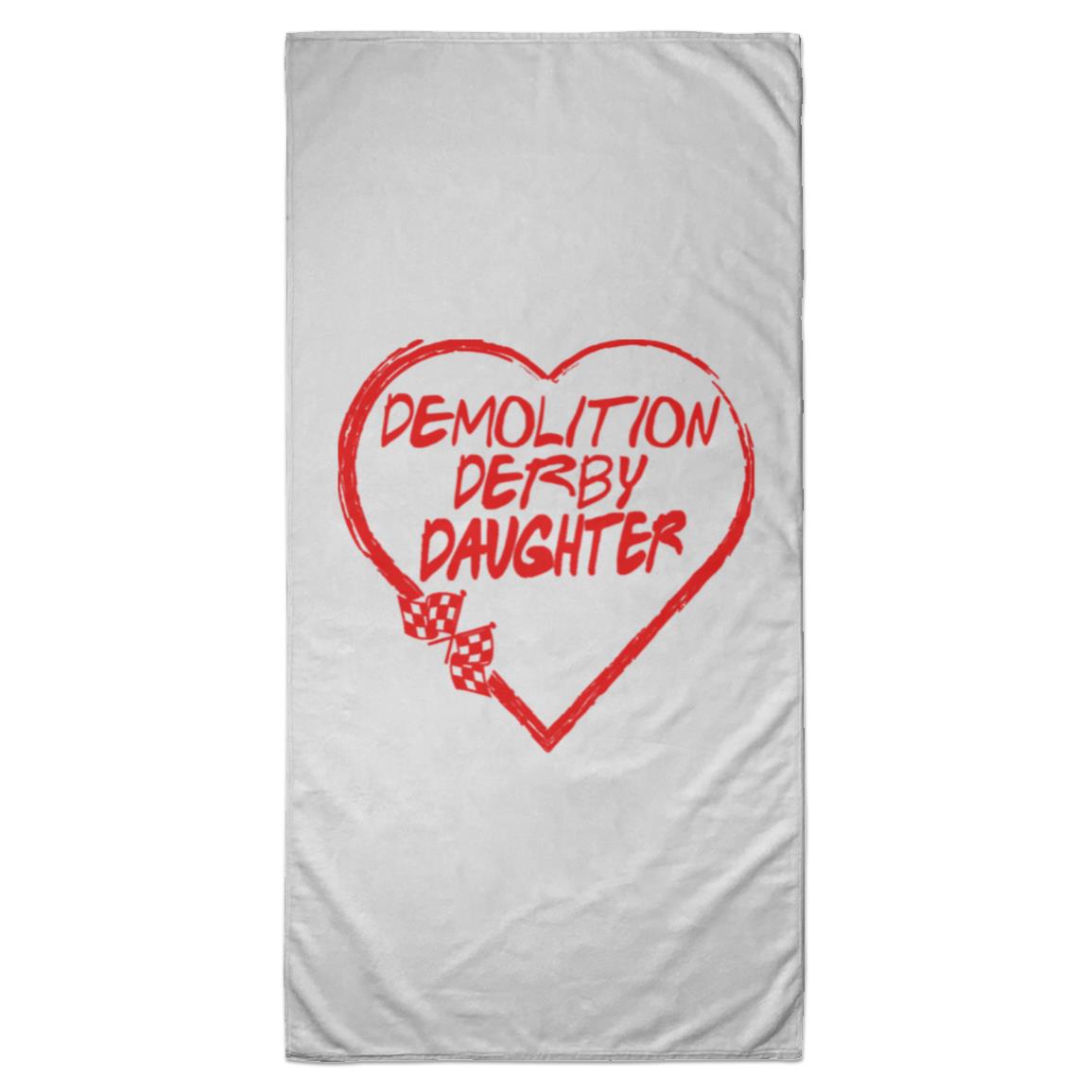 Demolition Derby Daughter Heart Towel - 35x70