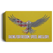 Racing for Freedom, Speed, and Glory Deluxe Landscape Canvas 1.5in Frame