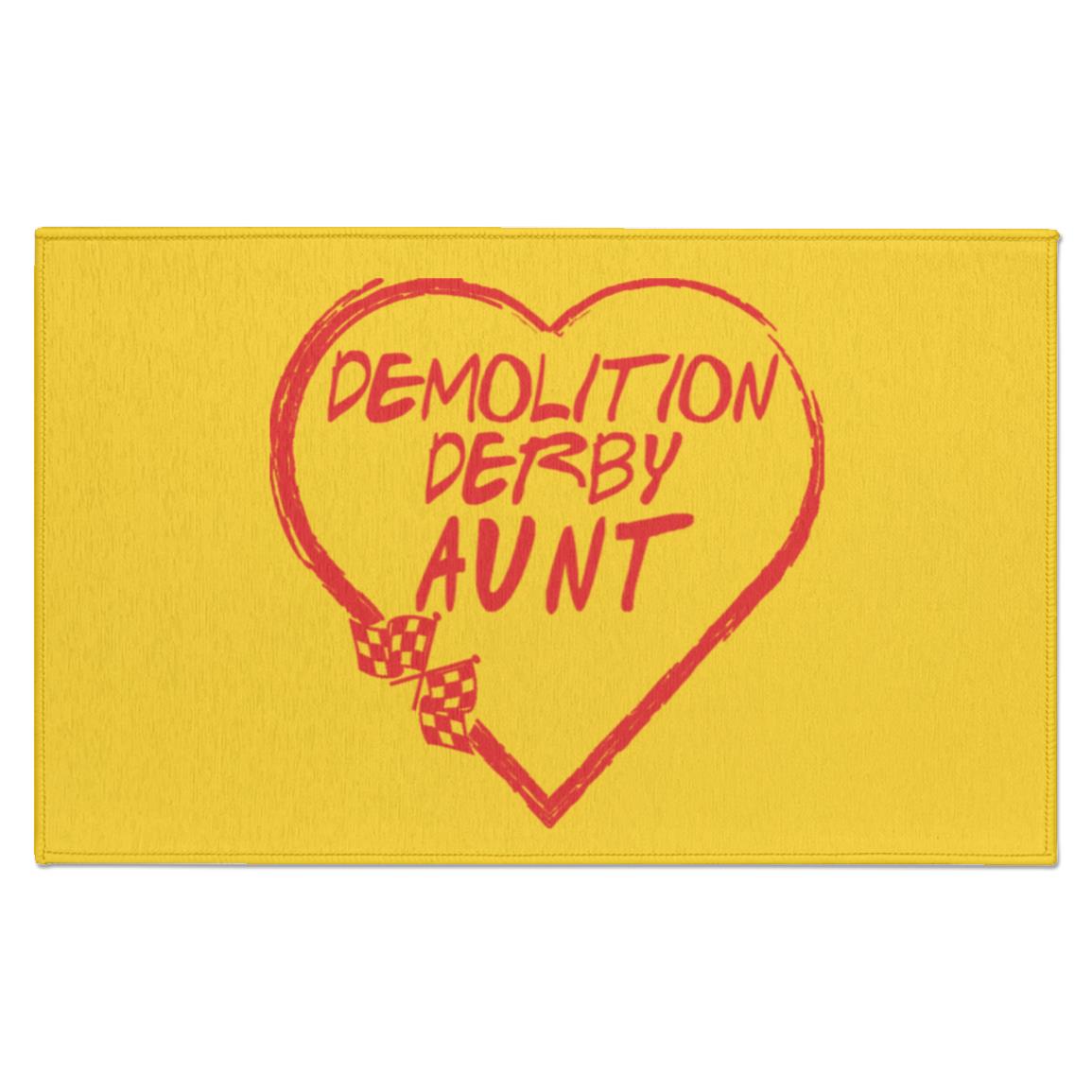 Demolition Derby Aunt Heart Indoor Doormat