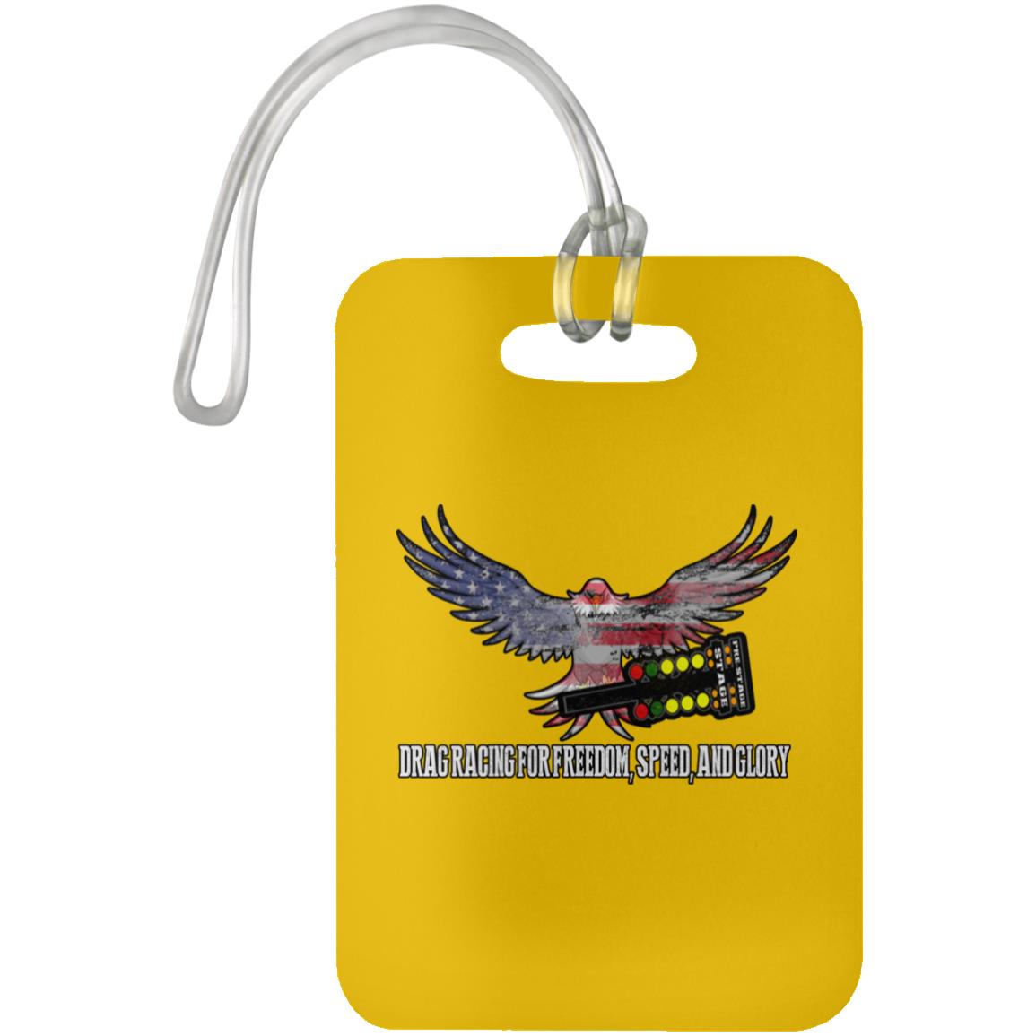 Drag Racing for Freedom, Speed, and Glory Luggage Bag Tag