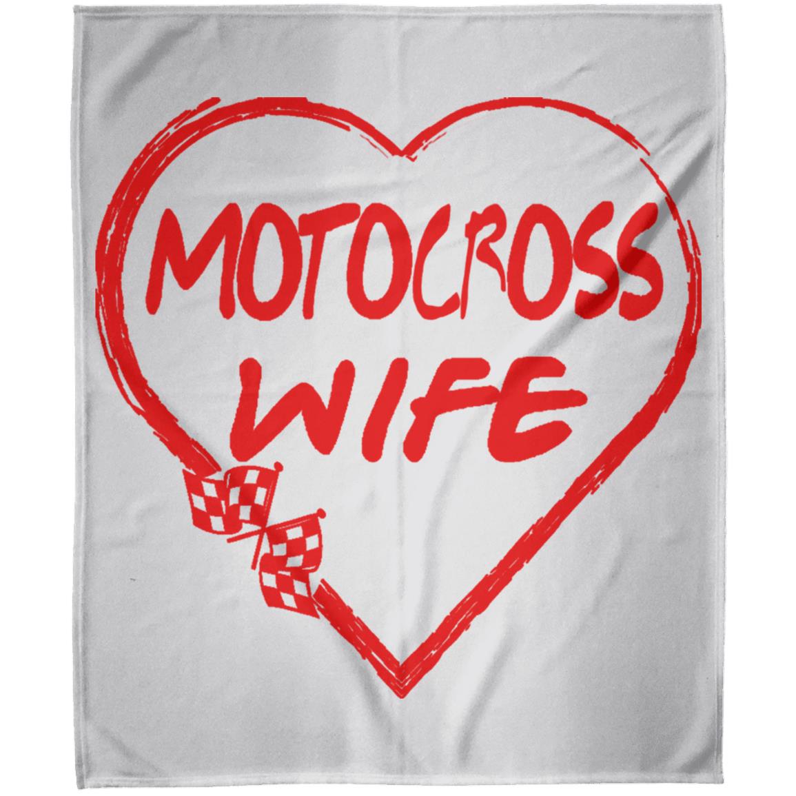 Motocross Wife Arctic Fleece Blanket 50x60