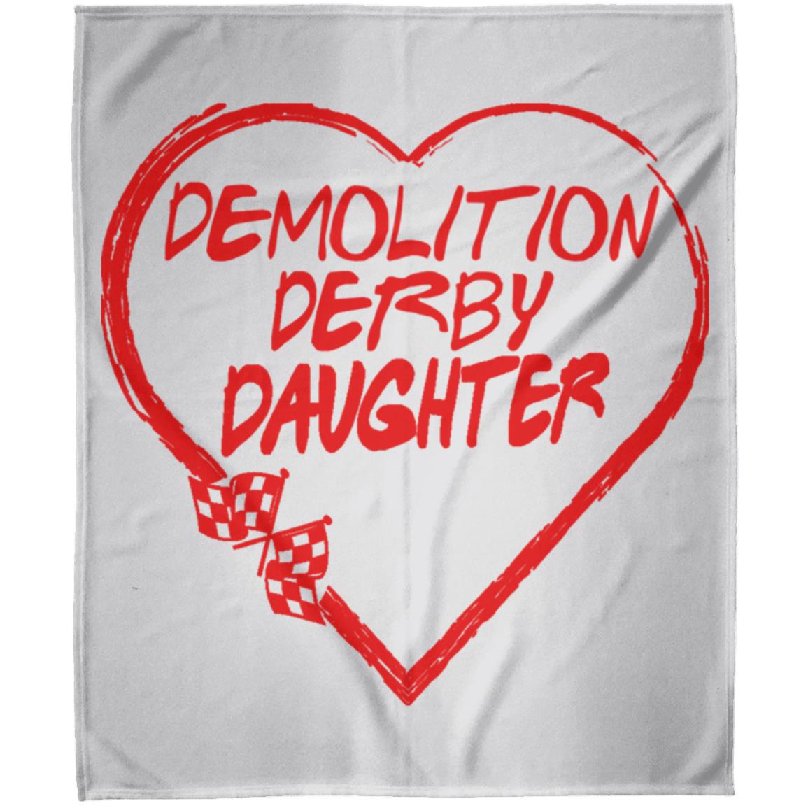 Demolition Derby Daughter Heart Arctic Fleece Blanket 50x60