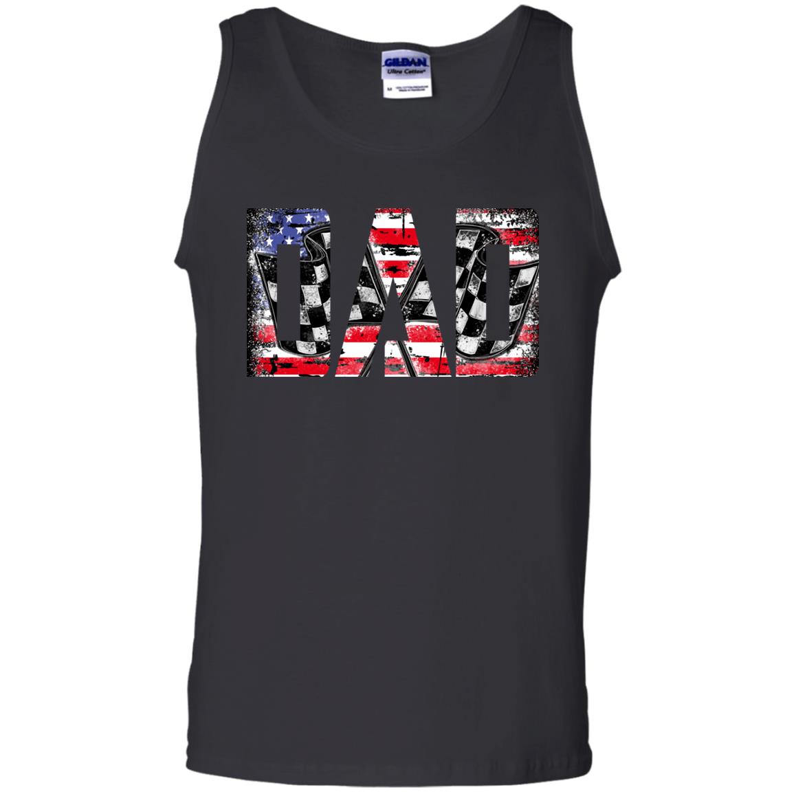 USA Racing Dad 100% Cotton Tank Top