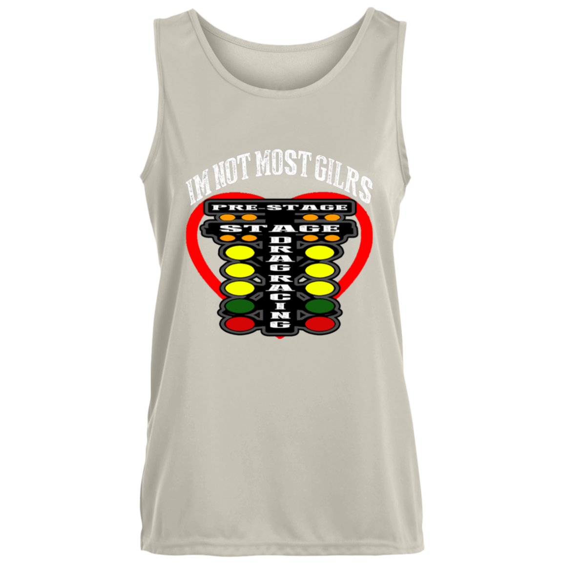 I'm Not Most Girls Drag Racing Ladies’ Moisture-Wicking Training Tank