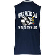 Drag Racing Dad Essential Dri-Power Sleeveless Muscle Tee