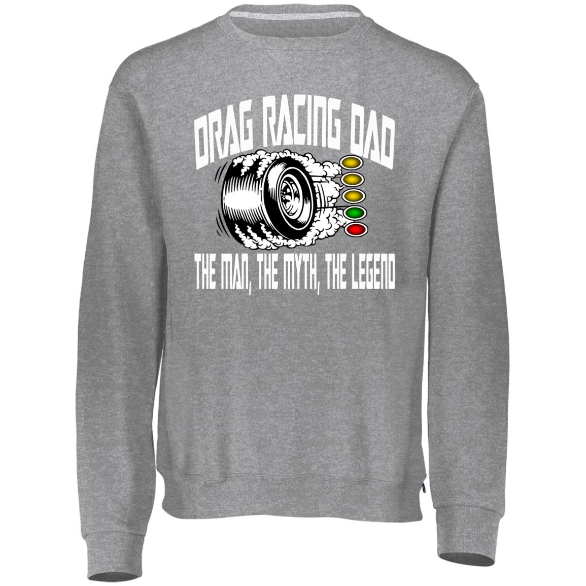 Drag Racing Dad Dri-Power Fleece Crewneck Sweatshirt