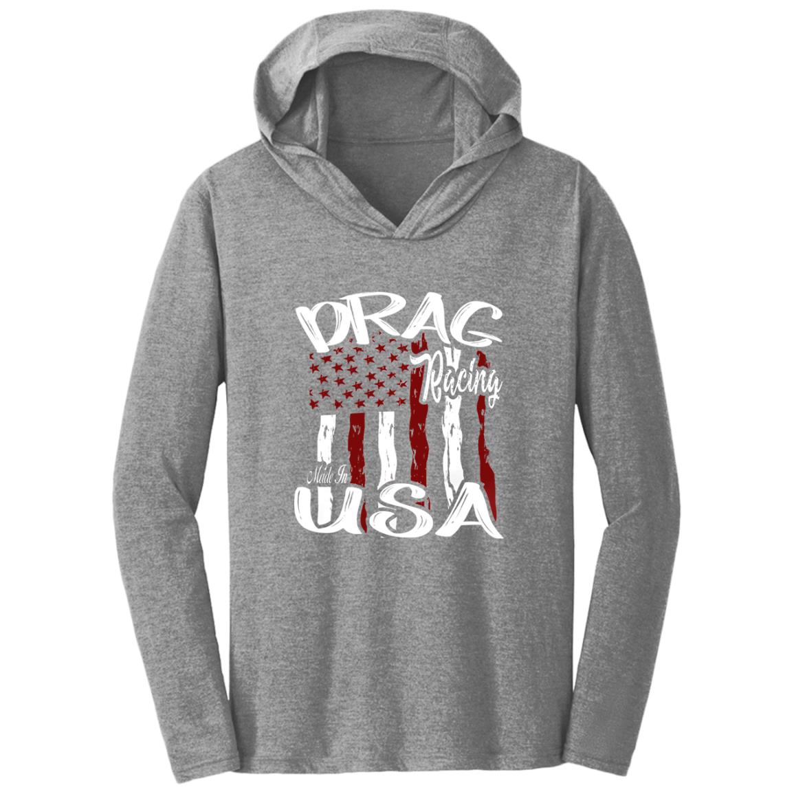 Drag Racing Made In USA Triblend T-Shirt Hoodie