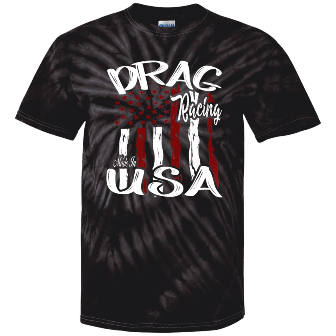 Drag Racing Made In USA 100% Cotton Tie Dye T-Shirt