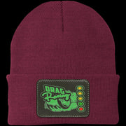 Drag Racing Patched Knit Cap