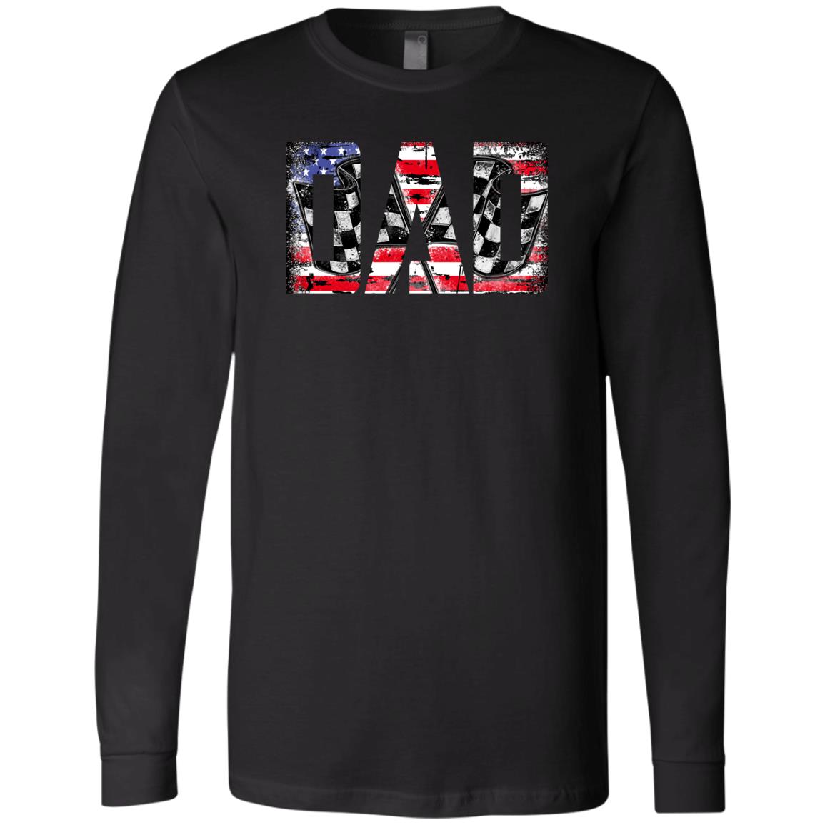 USA Racing Dad Men's Jersey LS T-Shirt