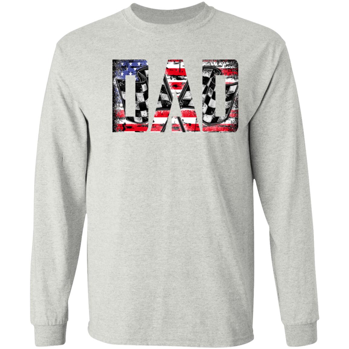 USA Racing Dad Long Sleeve T-Shirt 5.3 oz.