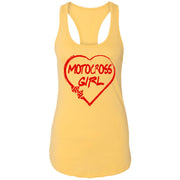 Motocross Girl Heart Women's Ideal Racerback Tank