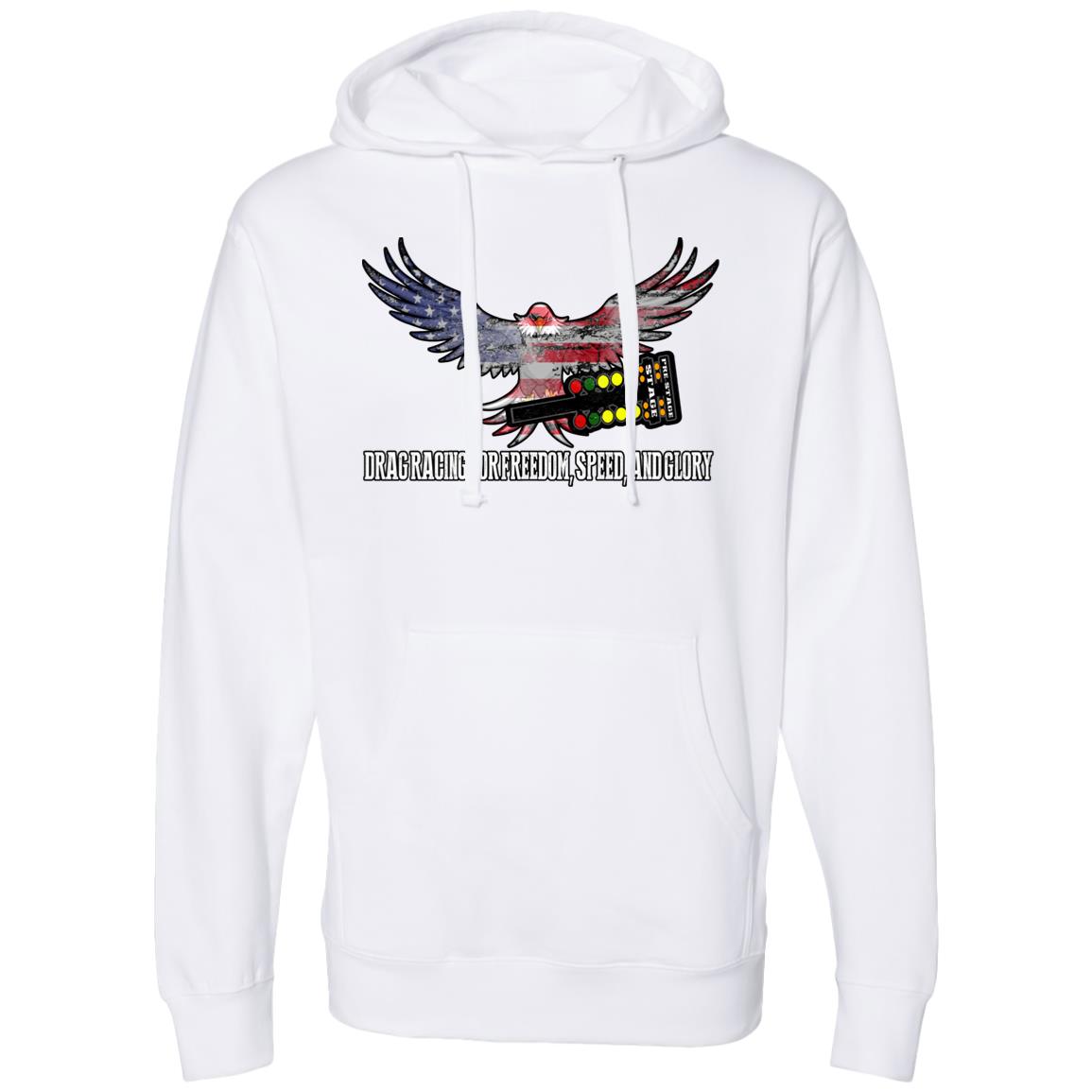 Drag Racing for Freedom, Speed, and Glory Midweight Hooded Sweatshirt