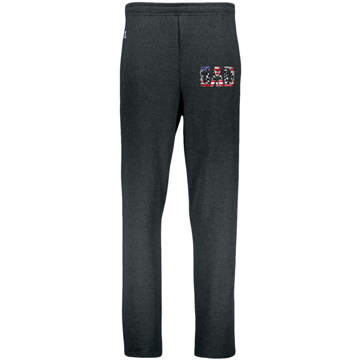 USA Racing Dad Dri-Power Open Bottom Pocket Sweatpants