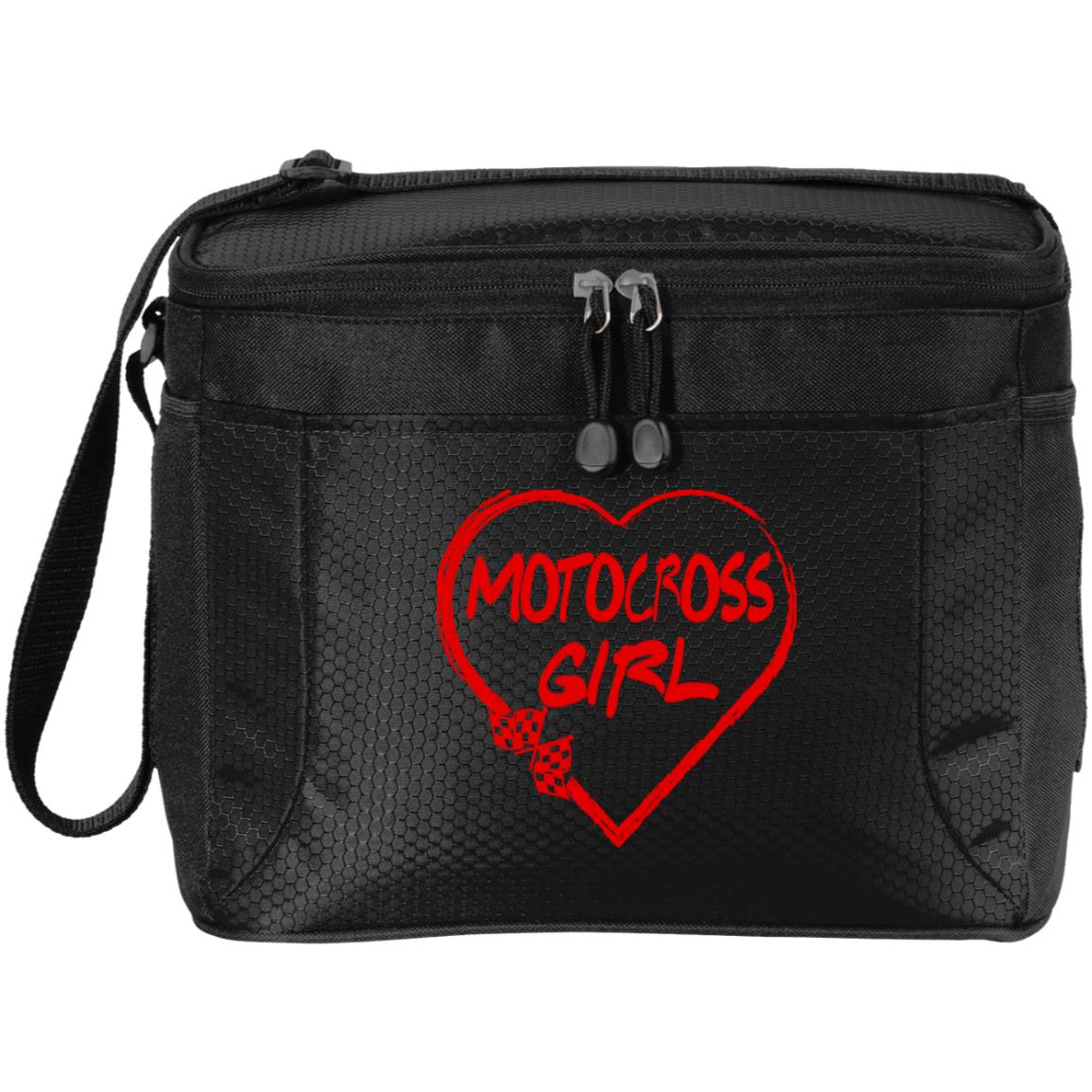 Motocross Girl Heart 12-Pack Cooler