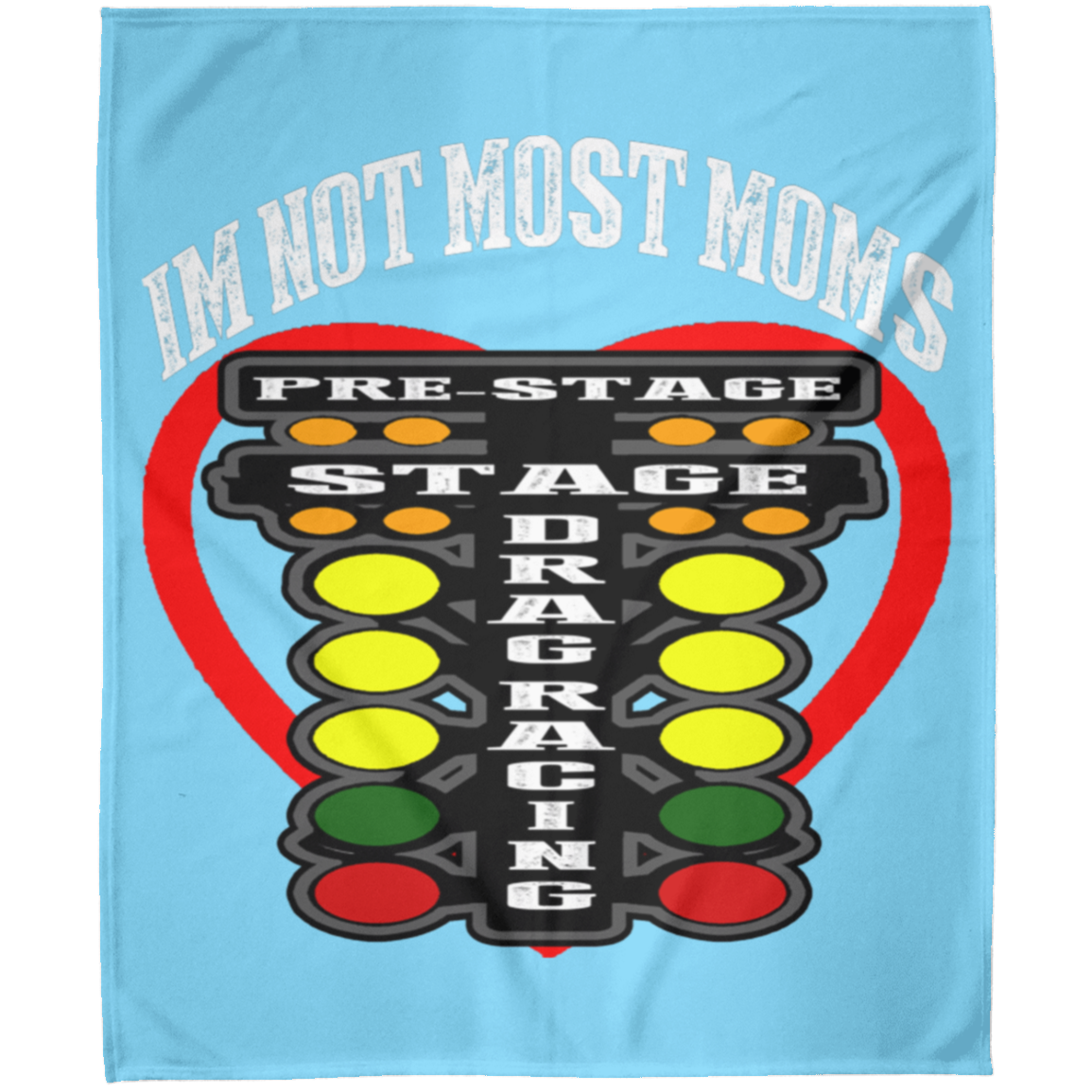 I'm Not Most Moms Drag Racing Arctic Fleece Blanket