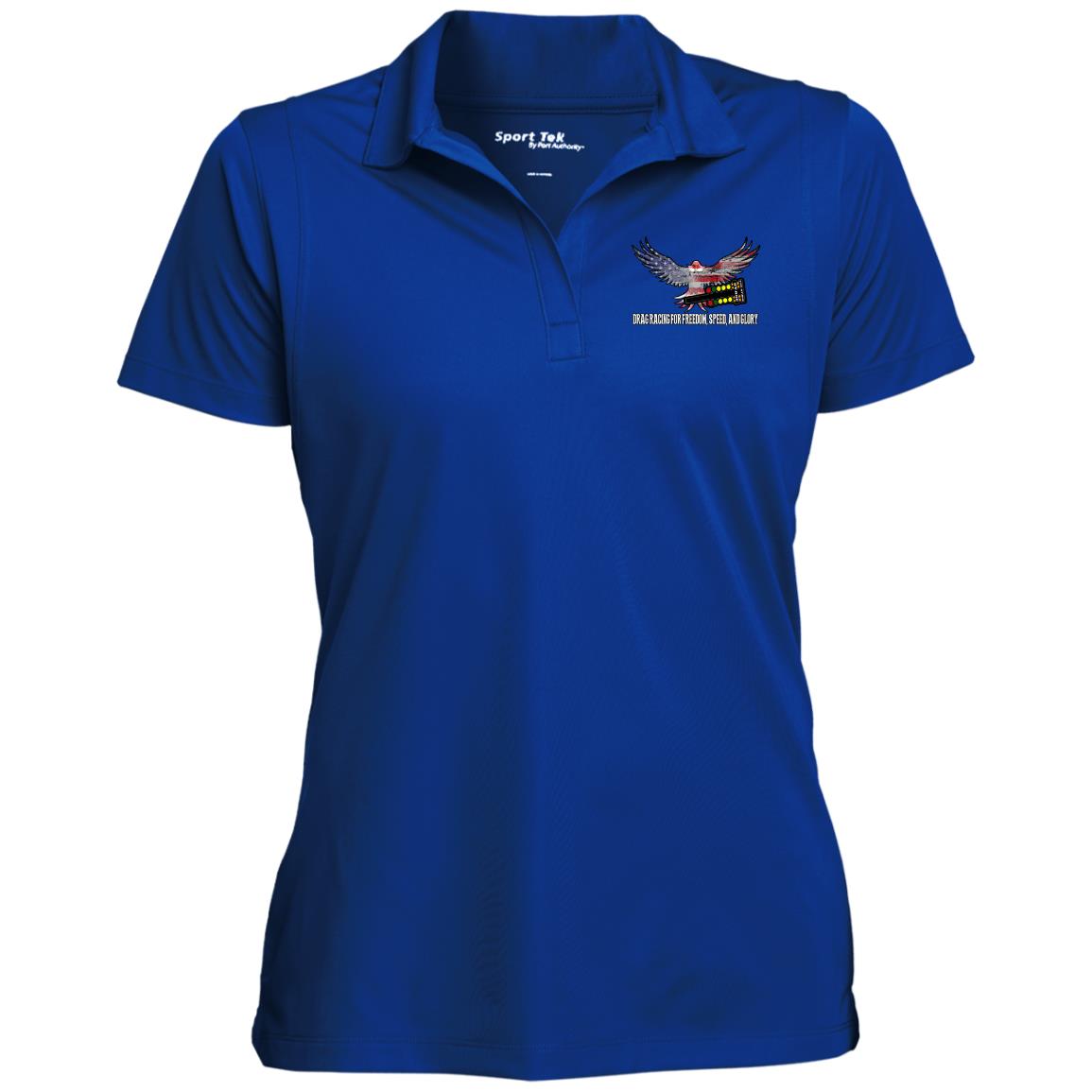 Drag Racing for Freedom, Speed, and Glory Ladies' Micropique Sport-Wick® Polo