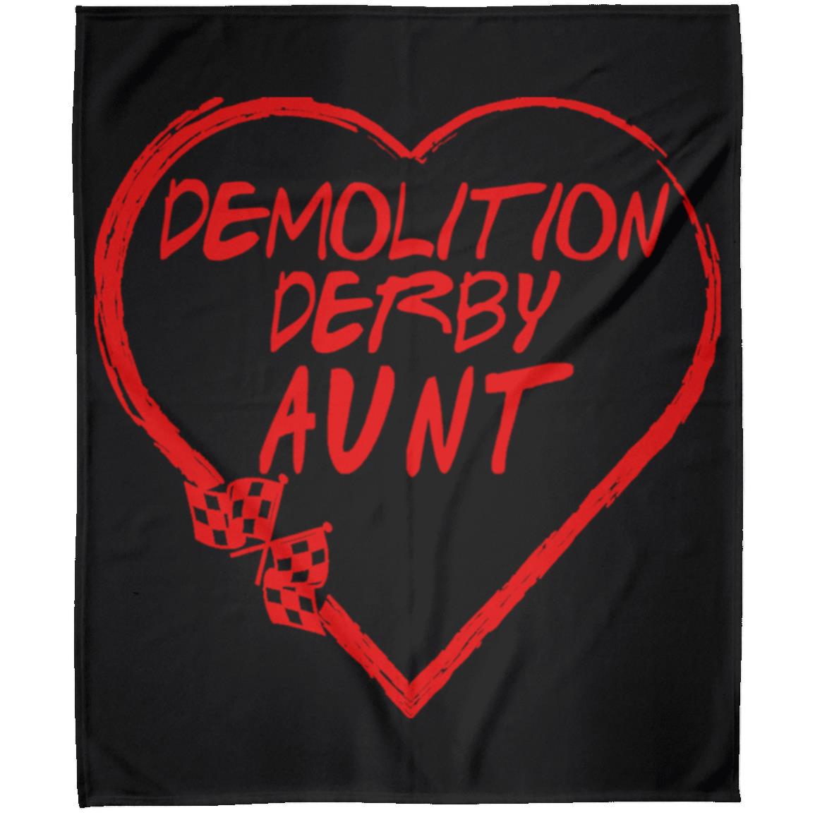 Demolition Derby Aunt Heart Arctic Fleece Blanket 50x60