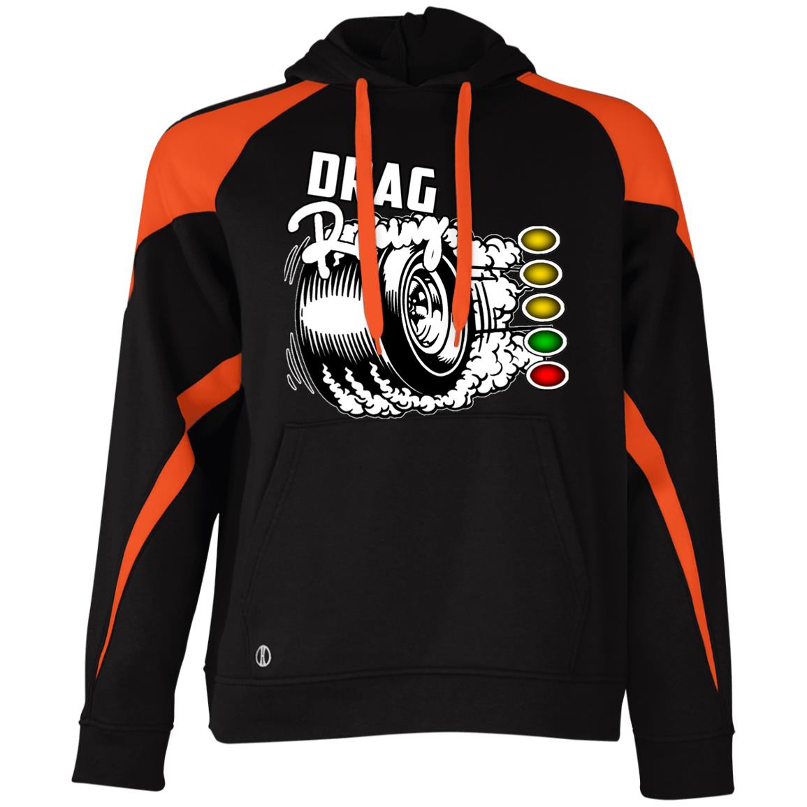 Drag Racing Athletic Colorblock Fleece Hoodie