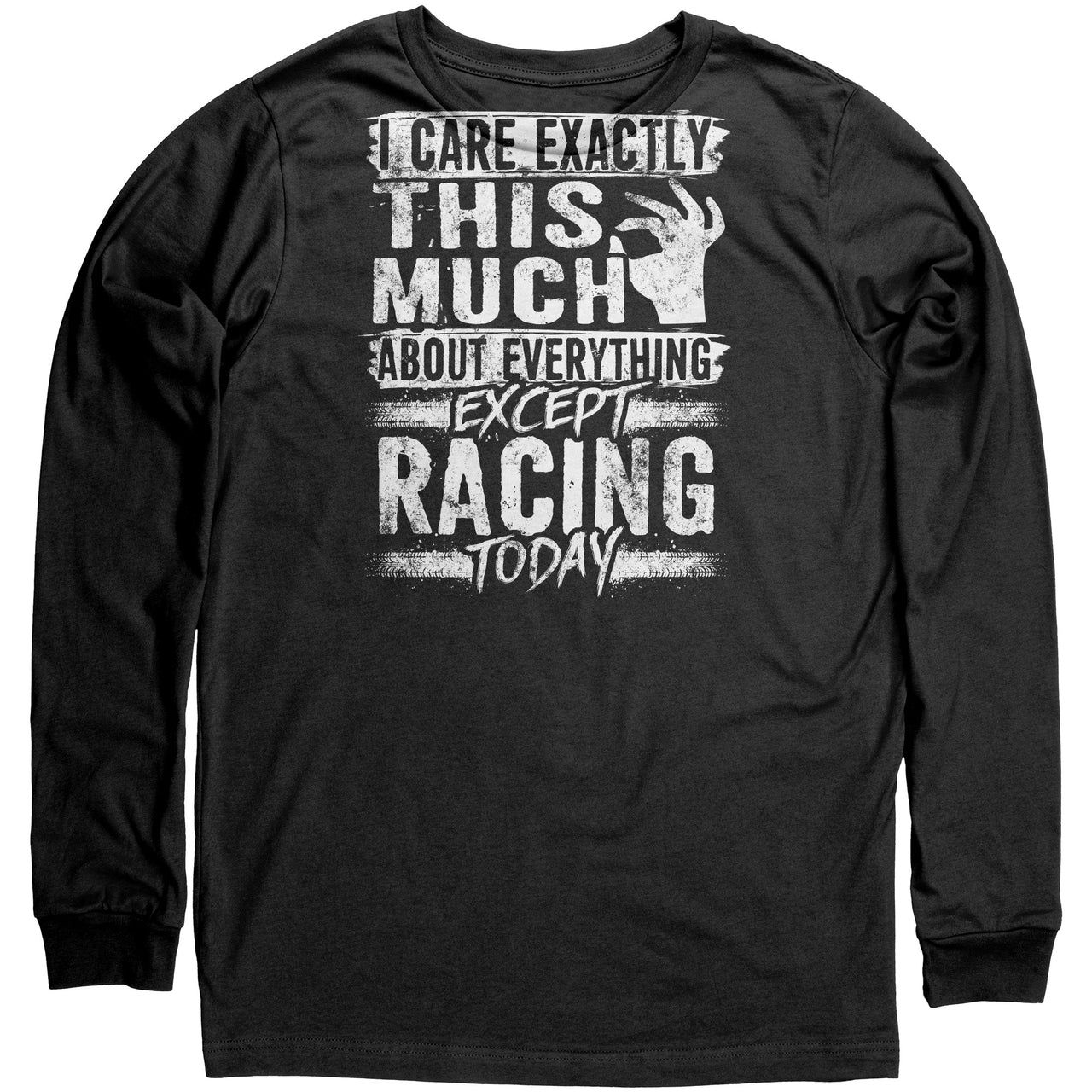 I Care Exactly this Much About Anything Except Racing Today Sweatshirts