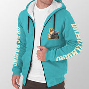 I'm The Man Who wants to Hear Those Four Words Let's Go Drag Racing Sherpa Jacket Carolina Blue