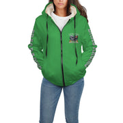 I'm The Woman Who wants to Hear Those Four Words Let's Go Drag Racing Sherpa Jacket Green