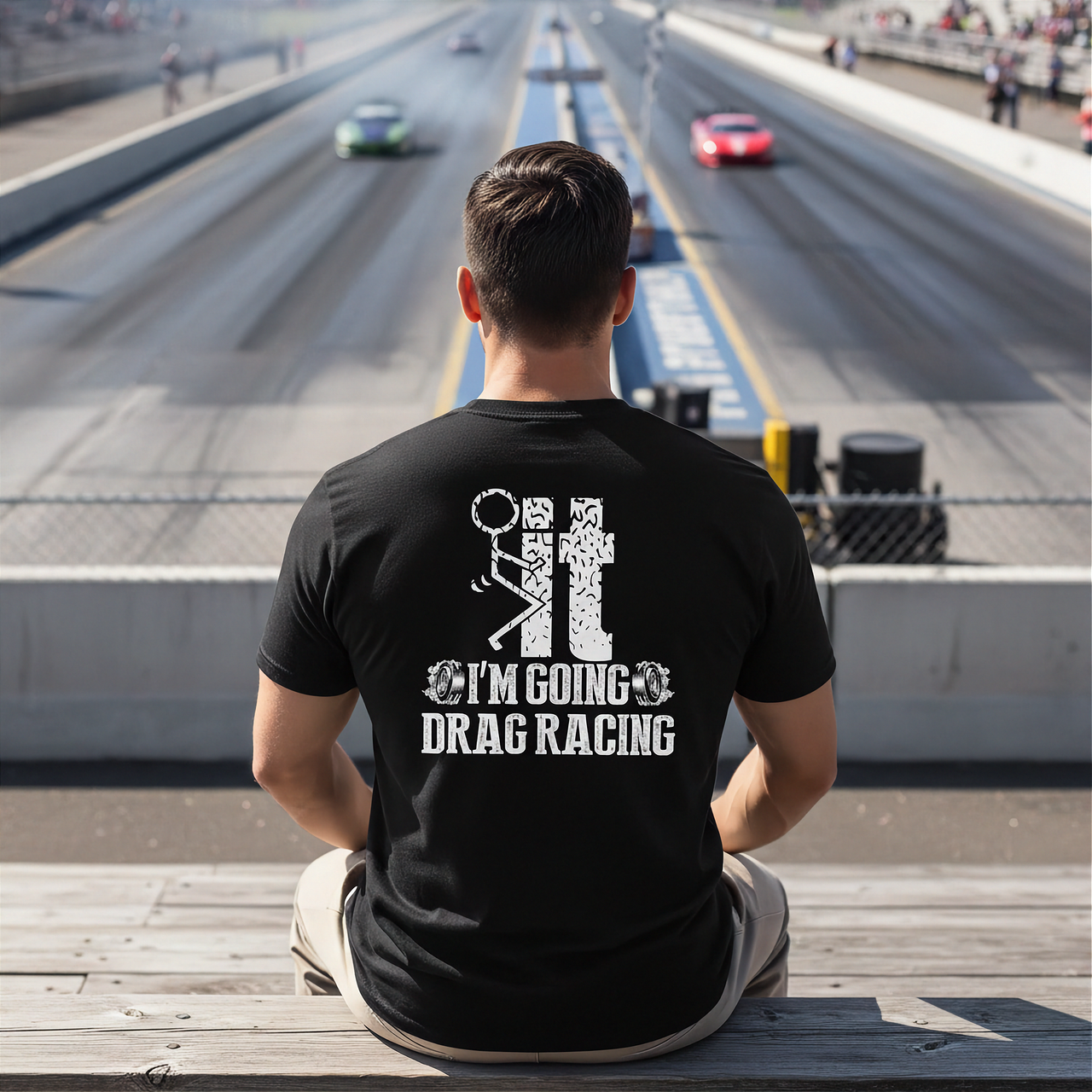 I'm Going Drag Racing T-Shirt – No Excuses Track Gear | Racing Is In My Blood
