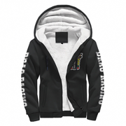 Hoodie with skull pattern on a white background