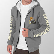 I'm The Man Who wants to Hear Those Four Words Let's Go Drag Racing Sherpa Jacket Grey