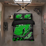 Late_Model_Bedding_Set_Green_Dirt_Late_Model_Motorsport_Home_Decor_RIIMB