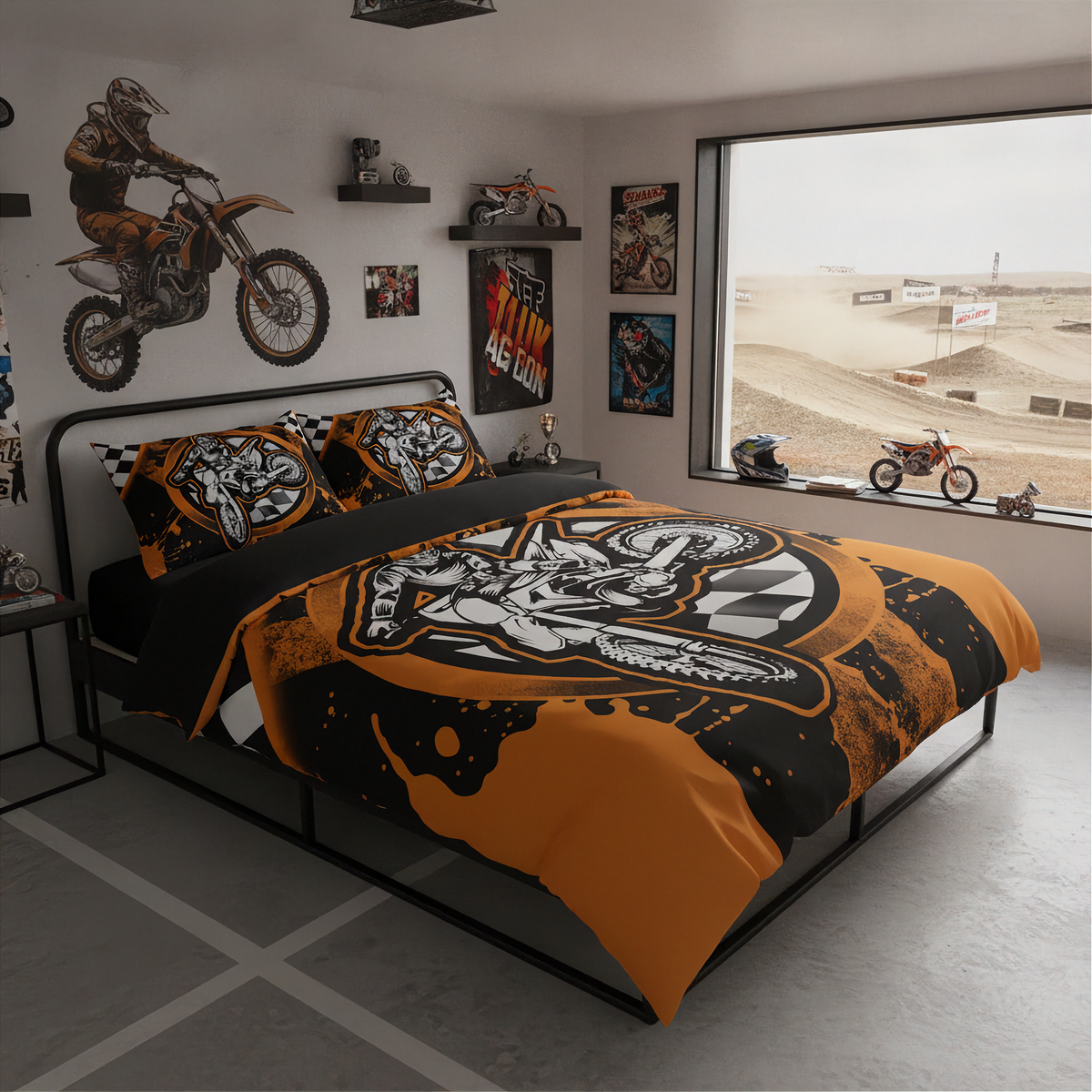 Motocross_Bedding_Set_Dirt_Bike_MX_Motorsport_Home_Decor
